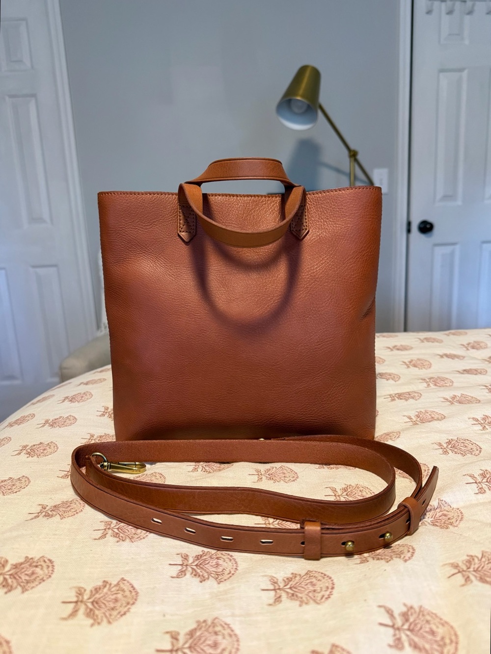 NWT Madewell English Saddle Transport Crossbody Bag